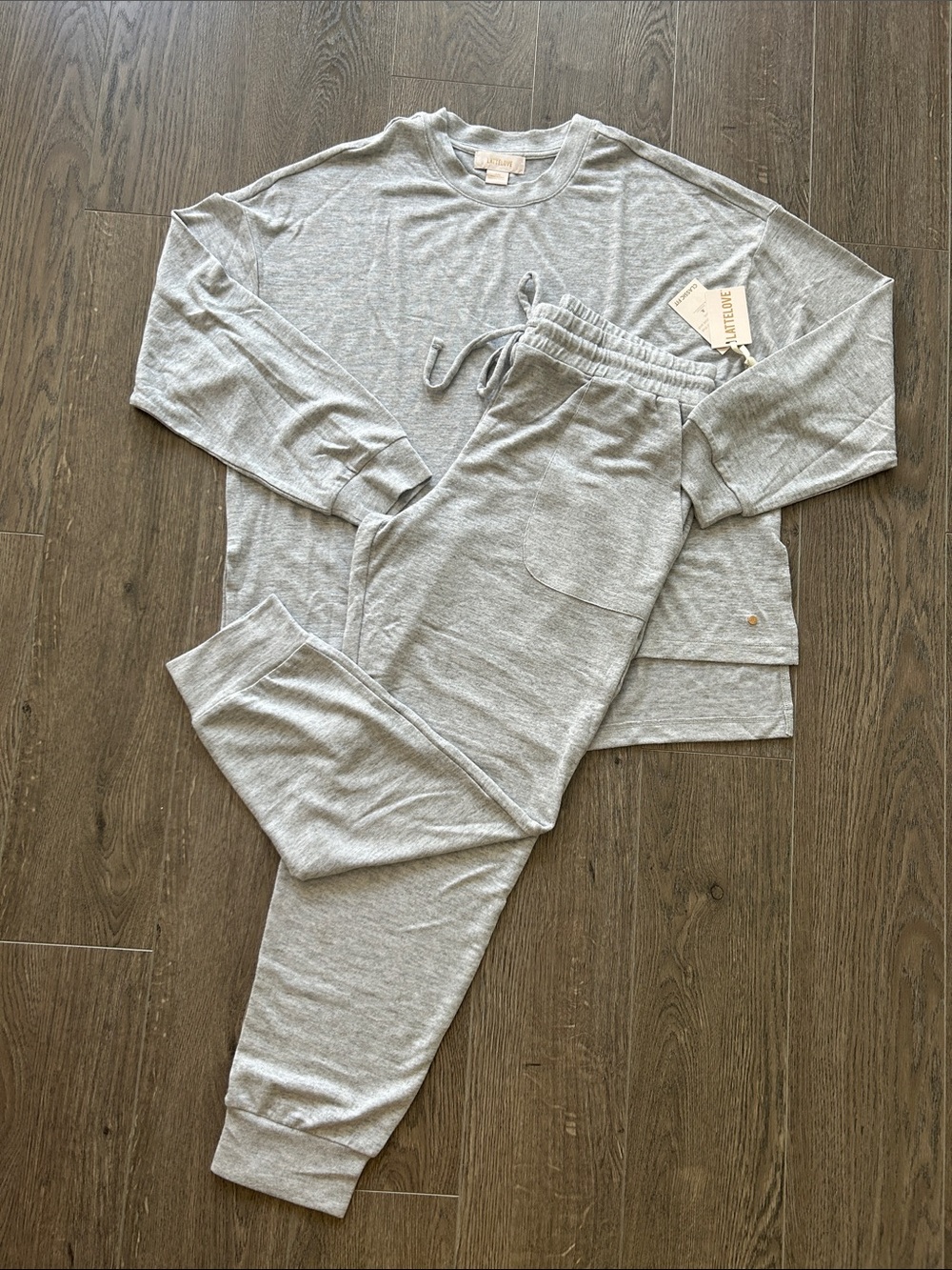 Latte Love Loungewear Set NWT (Soft Grey L)